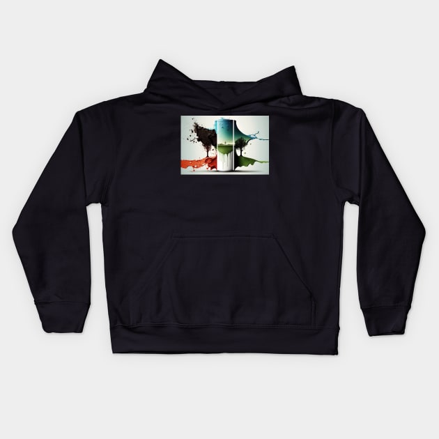 Global warming Kids Hoodie by damnaloi